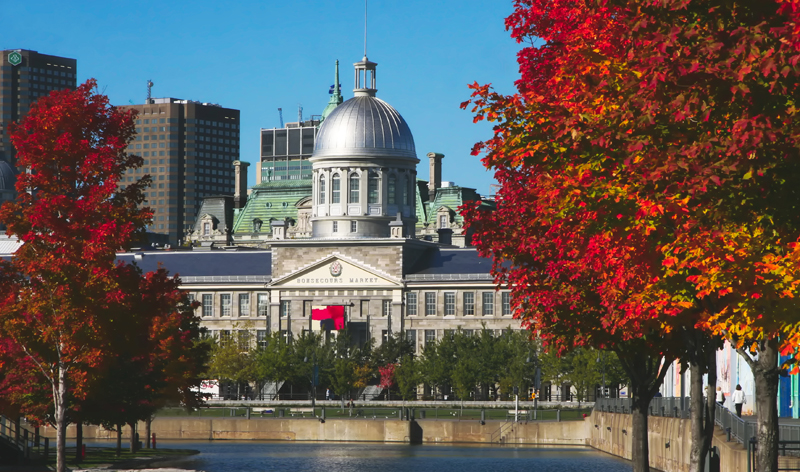 historical bonsecours market in old montreal quebec canada vacation packages