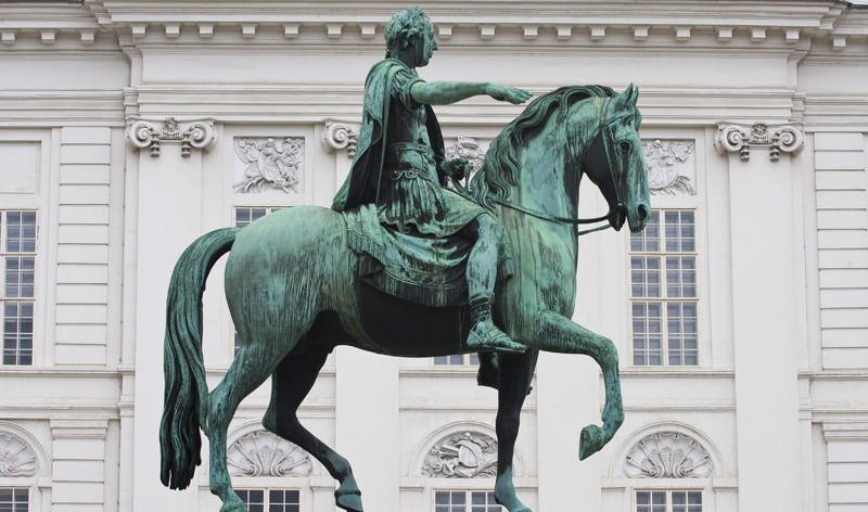 Statue of Josef II on Josefplatz square in the Hofburg Vienna Austria europe vacation packages