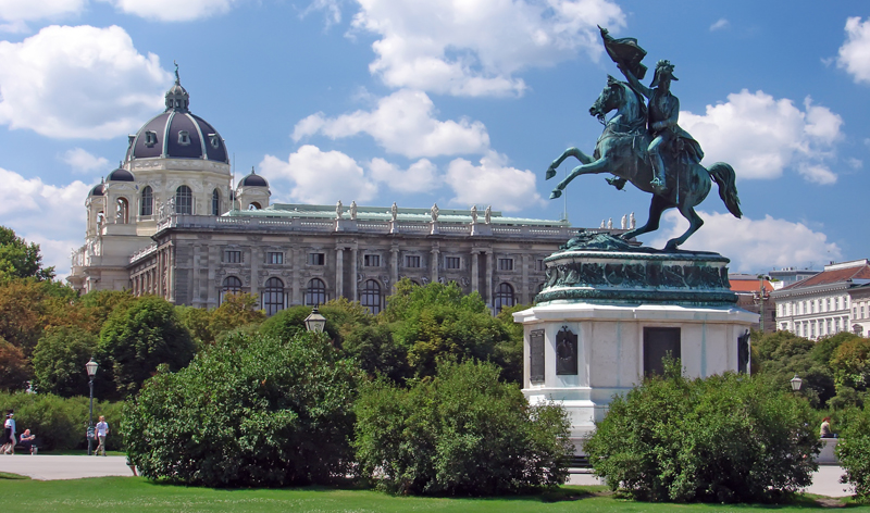 statue at heldenplatz vienna austria europe vacation packages