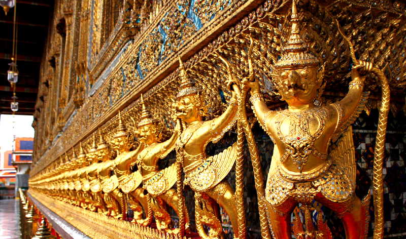 The Garuda at the Emerald Buddha Temple Bangkok Thailand asia
