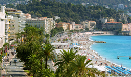 Promenade des Anglais and famous Bay of Angels - Nice, France