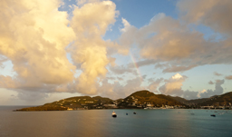 Aerial island view - St. Maarten, Netherlands Antilles