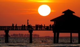 Piert at Sunset - Fort Myers, Florida, USA