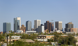 View of Downtown from Encanto Park - Phoenix, Arizona, USA