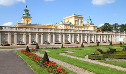 Famous Wilanow Palace and gardens - Warsaw, Poland