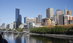 View of city and Yarra River - Melbourne, Victoria, Australia