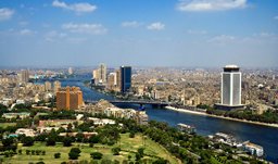 City view with Sultan hassan Mosque - Cairo, Egypt