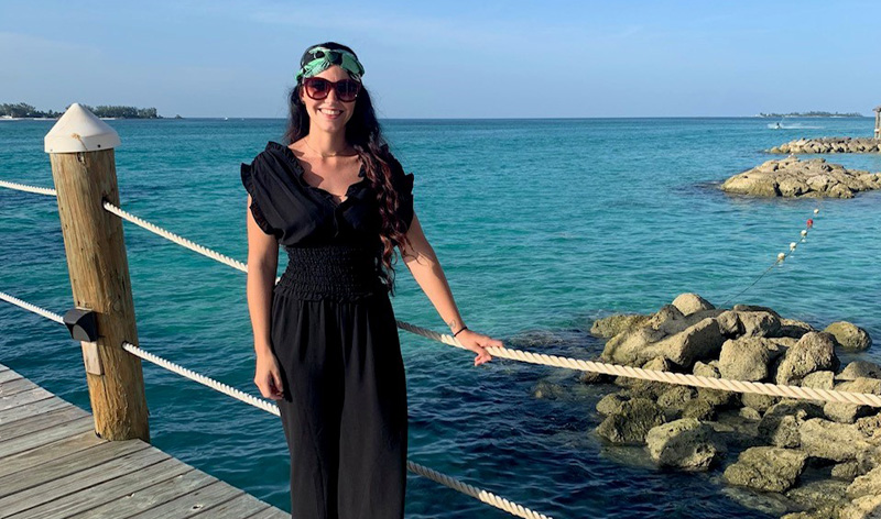 Beautiful waters of Nassau Bahamas