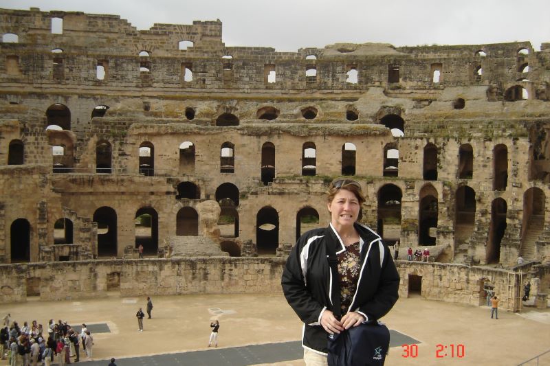Amphithéâtre Romain d’El Jem en Tunisie.  Le plus grand de l’Afrique du Nord est très bien conservé