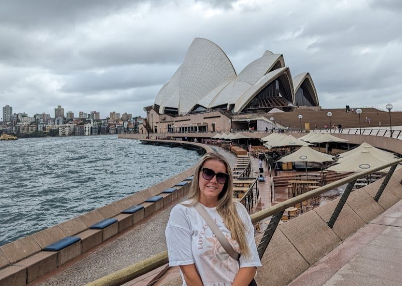 Hannah at the Sydney Opera House