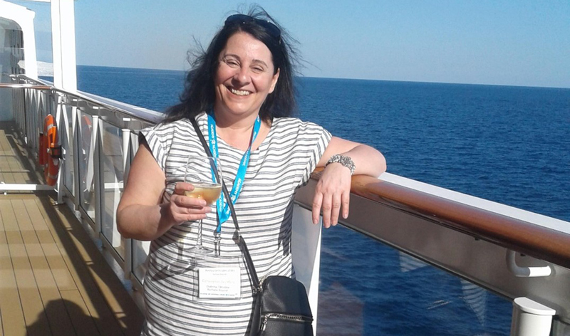 À bord du navire Norwegian Bliss