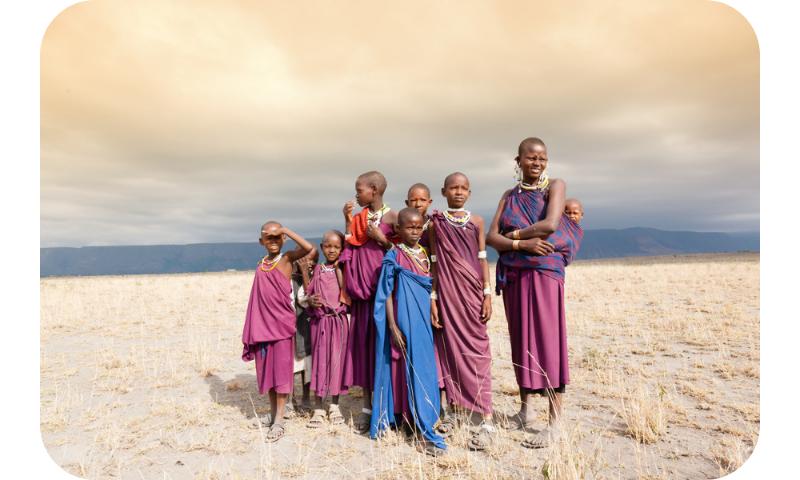 Kids in an african tribe